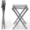 Katzowen Luggage Rack Guest Room Luggage Rack Double Layer 8 Bandages Solid Wood Easy to Assemble Travel Bag It Can Move Family ?,4 Colors (Color : A, Size : 80X47X65CM) view 4