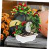 CAXUSD Plastic Artificial Chili Plants Simulated Plant Pots Fake Chili Decor for Room Decoration view 2