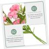 MERRYHAPY 2pcs Lifelike Artificial Carnations Bouquet Elegant Faux Floral Arrangements for Material for Parties Weddings Garden and More view 2