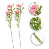 MERRYHAPY 2pcs Lifelike Artificial Carnations Bouquet Elegant Faux Floral Arrangements for Material for Parties Weddings Garden and More view 3