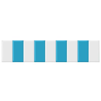 LXBAMKEA Anti-Collision Wall Stickers, Thicken Soft Bag Bedside Protective Wall Panel, Waterproof PU Wall Cushion, Self Adhesive Living Room Bedroom Playroom Nursery Wall Mat (Color : White+Blue, Si
