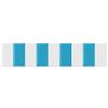 LXBAMKEA Anti-Collision Wall Stickers, Thicken Soft Bag Bedside Protective Wall Panel, Waterproof PU Wall Cushion, Self Adhesive Living Room Bedroom Playroom Nursery Wall Mat (Color : White+Blue, Si view 1