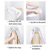 EMENAR Ironing Board Cover 36x13in, Ironing Board Cover and Pad Heat Reflective Iron Board Covers Replacement Cover with Thick Padding (Color : Brown, Size : 43x14in(110x35cm)) view 3