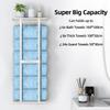 STWWO Wall Towel Rack for Rolled Towels, Towel Storage for Small Bathroom Can Holds 6 Large Towels, 30 inch Towel Racks with Shelf, White view 2