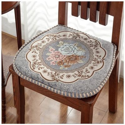 SUCADA ERNZI Dining Room Chair Cushion-Set of 1/2/4/6/8 Chair Pad with Ties,Horseshoe Chair Cushions/Seat Cushion for Kitchen Chairs,Non-Slip Bottom with Zipper(Color:H,Size:Set of 4)