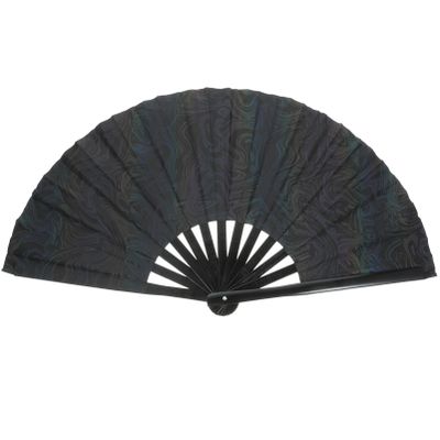 Folding Fan Wall Decoration Portable Fan Reflective Fan Handheld Fan Portable Hand Fan Foldable Hand Fan Hand Fans for Women Hollow Out Reflective Cloth Decorative Fan A25 Wood