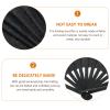 Folding Fan Wall Decoration Portable Fan Reflective Fan Handheld Fan Portable Hand Fan Foldable Hand Fan Hand Fans for Women Hollow Out Reflective Cloth Decorative Fan A25 Wood view 2