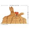 ROSLILY Custom Wooden Animal Family Figurine with 1-8 Names Personalized Cuddling Animals Name Blocks for Family Keepsake Gifts (Bunny) view 2