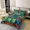 Erosebridal 100% Cotton BMX Bedding Set Queen for Boys, Extreme Sports Games Comforter Cover, Skateboard Dirt Bike Duvet Cover for Kids Boys Bedroom, Bicycle Skate Skin Friendly Luxury Quilt Cover view 2