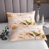 Erosebridal Boho Minimalist Bedspread King Size Hippie Abstract Art Quilt Set, Botanical Plants Coverlet Set White Flower Floral Bedding Set Modern Mid Century Bed Cover Girly Pink Room Decor view 4