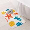 Sea Themed Bath Mat - Cute Bathroom Rug - Art Print Rug for Bathroom - 34 x 21 inches view 2