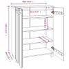 BUKSCYJS Shoe Cabinet,Enclosed Shoe Cabinet,Stackable Shoe Rack for Bedroom, Hallway, Doorway, Bathroom, Entrance, Honey Brown 33.5"X15.7"X42.5" Solid Wood Pine view 2