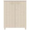 BUKSCYJS Shoe Cabinet,Enclosed Shoe Cabinet,Stackable Shoe Rack for Bedroom, Hallway, Doorway, Bathroom, Entrance, Honey Brown 33.5"X15.7"X42.5" Solid Wood Pine view 3