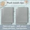 VOOVA & MOVAS Grey Bath Towels, Large 30" x 56" - 100% Cotton | Quick Dry | Light Weight | Thick | Soft | Absorbent, Bath Towels Set for Bathroom, Luxury Shower Towel, Towel Gift Set, Gray view 3