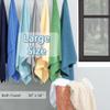 VOOVA & MOVAS Grey Bath Towels, Large 30" x 56" - 100% Cotton | Quick Dry | Light Weight | Thick | Soft | Absorbent, Bath Towels Set for Bathroom, Luxury Shower Towel, Towel Gift Set, Gray view 4
