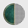 HM&DX 3D Light Luxury Area Rugs,Modern Abstract Circle Marble CarpetsLuxury Washable Non-Slip Circular Floor Mats for Living Dinning Room Bedroom Bathroom Modern Home Decorate(4ft, 2) view 2
