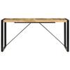 MNISDFL Dining Table 63"x31.5"x29.5" Solid Mango Wood, Bar Table, Kitchen Table Perfect for Small Spaces and Family Gatherings view 4