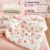 XHCTNN New Quilt King Size Lightweight Comforter Flower Pattern Design Cotton Quilts for All Season Soft Cozy Quilted Blanket Bedding (150 * 200cm/2kg) view 2