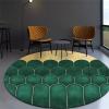 HM&DX 3D Light Luxury Area Rugs,Modern Abstract Circle Marble CarpetsLuxury Washable Non-Slip Circular Floor Mats for Living Dinning Room Bedroom Bathroom Modern Home Decorate(4ft, 4) view 1