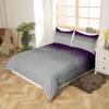 Castle Fairy Solid Color Splicing Duvet Cover Sets King Size Gradient 3 Pieces Women Men Room Bedding Duvet Cover Sets Fashion Modern Bed Comforters Cover Soft Quilt Cover Cover(Purple,Grey) view 3