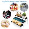 Cabilock Acrylic Display Riser Shelf Three-tier Cupcake Stand for Collectibles Small Flowerpots and Figurines Black Portable Acrylic Organizers for Use view 3