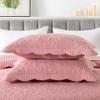 HoneiLife California King Quilt - Oversized King Bedspreads 128x120, 4-Piece Cal King Quilt Sets,Rustic Bedding Sets King Size,Reversible Coverlets Lightweight Bed Cover for All Season Use-Pink view 4