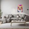 LIUAXICIA Canvas Oil Painting Lovely Dog Canvas Wall Art Pet Canvas Painting Puppy Artwork Abstract Dog Art Print for Living Room Bed Room Office 12X18inch with Wooden Frame view 4