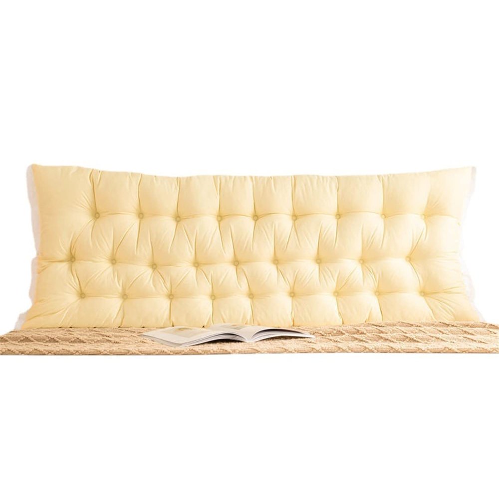 HM&DX Headboard Pillow Upholstered Wall Mounted Headboard Dorm Bed Large Bolster Headboard Positioning Support Reading Pillow Cushion(Full/100 * 50cm, Gray)