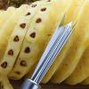 1PC Stainless Steel Pineapple Knife Fruit Peeler V-Shaped Tools Manual Food Processors Non-slip Handle Pineapple Shovel view 3