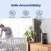 ROSEKM Humidifiers for Bedroom (1.1L), Small Cool Mist Humidifier for Home Plant and Baby Nursery, Quiet Ultrasonic Humidifier with 360 Nozzle, Auto Shut-Off, Filterless, Black view 4
