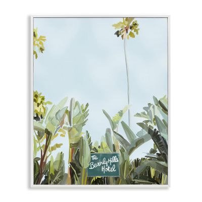Beverly Hills Hotel Plants Botanical, 16 x 20 Inch Framed Gicle Print