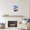 Stupell Industries Rowboats at Dock Painting White Framed Giclee Art Design by Graffi*Tee Studios view 2