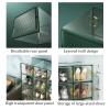 Shoe Boxes 4 Pack Shoe Box and Shoe Cabinet, Household Shoe Storage Boxes, Stackable Plastic Shoe Box with Lid, Space Saving, Easy to Assemble (Color : C) view 3
