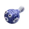 BELOWSYALER Ceramic Pufferfish Chopstick Holders,Set of 6 Ceramic Pufferfish Chopstick Rest Ceramic Chopstick Holder Utensil Holders Ceramic Material for Kitchen Utensil view 1