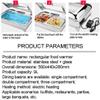 Food Warmers For Parties Buffets Electric, Stainless Steel Buffet Server And Warming Tray, 9L, Chafing Dish Buffet Set - Adjustable Temperature + Hot Plate Electricgn (Size : Gn 1/2) view 3