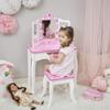 Teamson Kids - Sweethearts Print Gisele Medium Vanity - White/Pink view 3