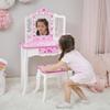 Teamson Kids - Sweethearts Print Gisele Medium Vanity - White/Pink view 4