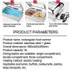 ENPAP 9L Food Heater, Stainless Steel Buffet Server and Heating Plate, Grill Plate Buffet Set - Adjustable Temperature + Hot Plate for Party, Buffet(3 Grids) view 3