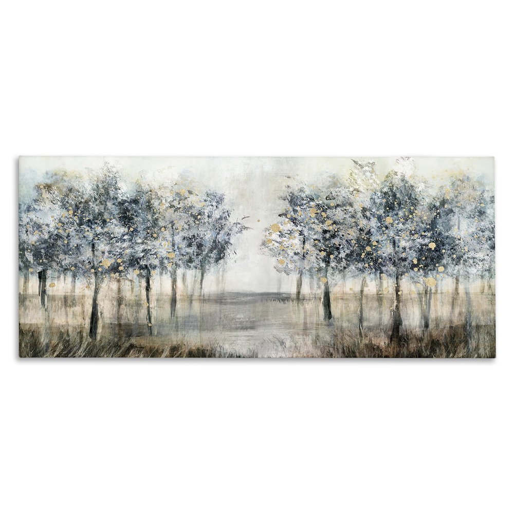 Stupell Industries Modern Tree Grove Canvas Wall Art Design by Nina Blue