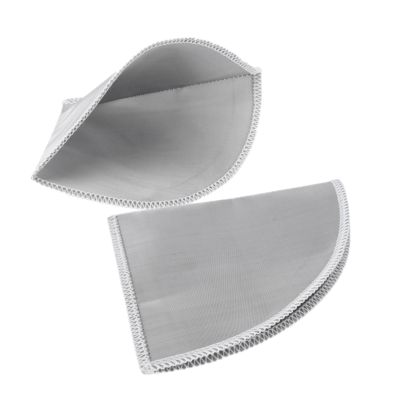 Coffee Filter, 2PCS Pour Over Coffee Dripper, Portable Pour Over Coffee Filter Reusable Pour Over Coffee Filter Stainless Steel Mesh Cone Coffee Filter 12 Cup