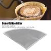 Coffee Filter, 2PCS Pour Over Coffee Dripper, Portable Pour Over Coffee Filter Reusable Pour Over Coffee Filter Stainless Steel Mesh Cone Coffee Filter 12 Cup view 2