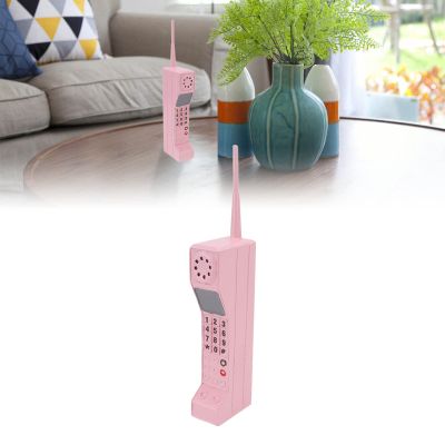 Cell Phone Ornament, 80s 90s Brick Cell Phone Ornament, Retro Old Fashioned Cell Phone Model,Vintage Simulation Photographic Props,Old Fashioned Cell Phone Template for Family Decoration(Pinks)