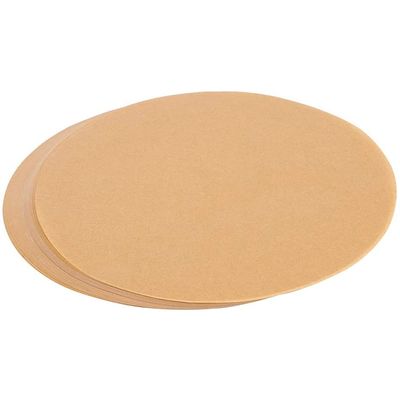 100Pcs Round Parchment Paper,Dual-Sided Wax Parchment Circles, Round Parchment Paper for Round Cake Pan, Springform Pan, Tortilla Press(23cm,brown)