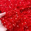 OMKSIH Red Christmas Tree Skirt 36 Inch Sequin Tree Skirt for Christmas Decoration Round Glitter Xmas Tree Skirt Christmas Tree Skirt Cover for New Year Ornaments view 4