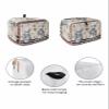 Kitchen Chef Gnomes Toaster Cover 2 Slice, Small Kitchen Appliance Covers, Retro Red White Plaid Dessert Toaster Oven Cover with Loop, Bread Machine Cover Polyester Dust Cover Protection view 2