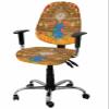 Jolunifun Scarecrow Pumpkins Office Chair Covers Stretchable 2 Piece, Soft Decorative Computer Desk Chair Cover Protector Universal Rotating Chair Slipcover Country Thanksgiving Maple Wood Grain view 1