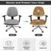 Jolunifun Scarecrow Pumpkins Office Chair Covers Stretchable 2 Piece, Soft Decorative Computer Desk Chair Cover Protector Universal Rotating Chair Slipcover Country Thanksgiving Maple Wood Grain view 4