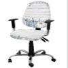 Jolunifun Thanksgiving Wood Grain Office Chair Covers Stretchable 2 Piece, Soft Decorative Computer Desk Chair Cover Protector Universal Rotating Chair Slipcover Fall Pumpkin Eucalyptus Leaves view 1