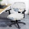 Jolunifun Thanksgiving Wood Grain Office Chair Covers Stretchable 2 Piece, Soft Decorative Computer Desk Chair Cover Protector Universal Rotating Chair Slipcover Fall Pumpkin Eucalyptus Leaves view 2