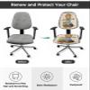 Scarecrow Pumpkin Office Chair Covers Stretchable 2 Piece, Soft Decorative Computer Desk Chair Cover Protector Universal Rotating Chair Slipcover Autumn Sunflower Plaid Boho Zebra Leopard Print view 2